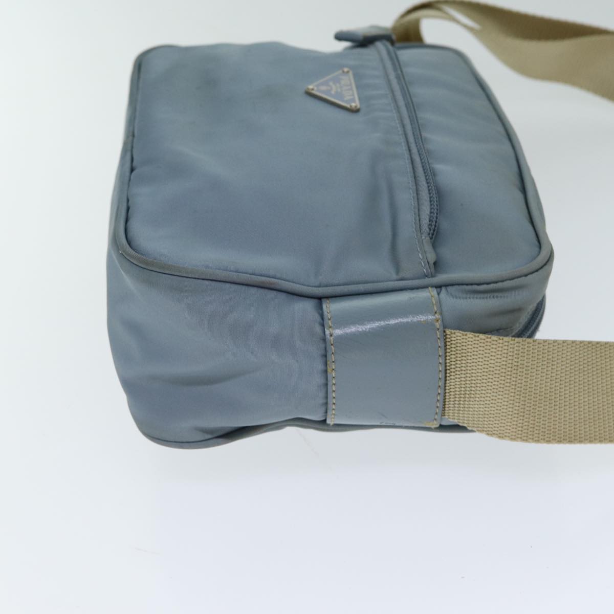 PRADA Shoulder Bag Nylon Blue  fm3565