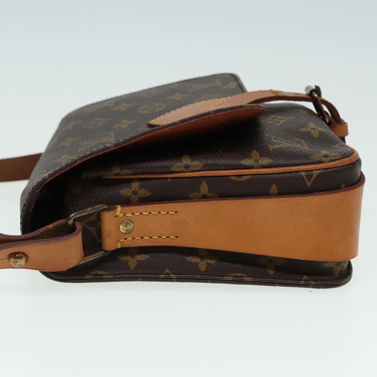 LOUIS VUITTON Monogram Cartouchiere MM Shoulder Bag M51253 LV fm3592