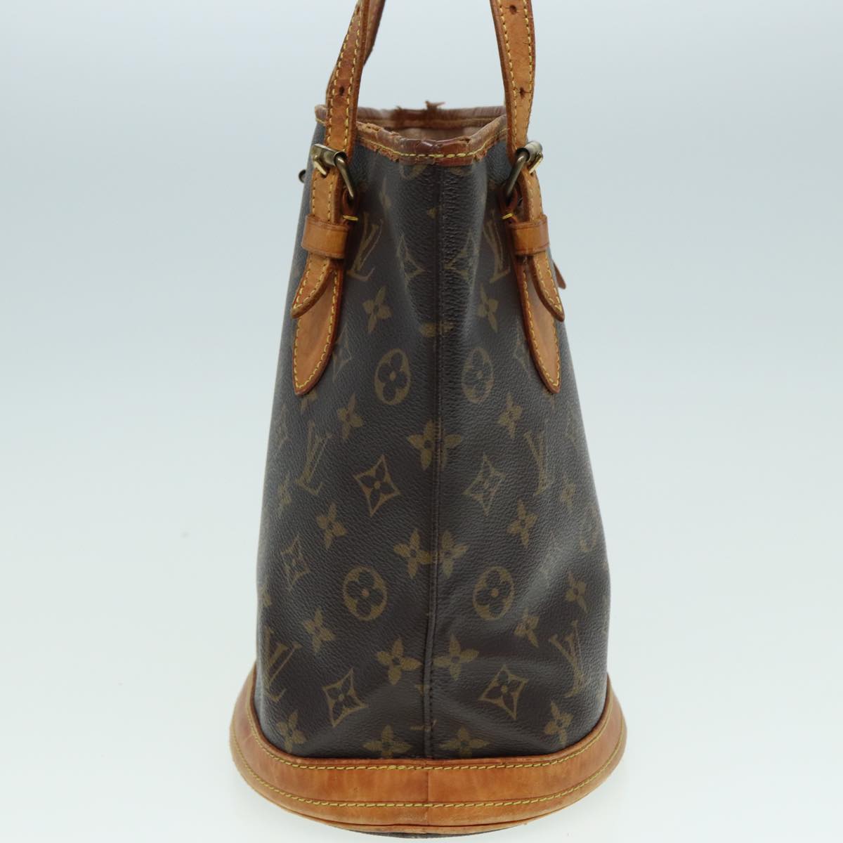LOUIS VUITTON Monogram Bucket PM Shoulder Bag M42238 LV fm3598