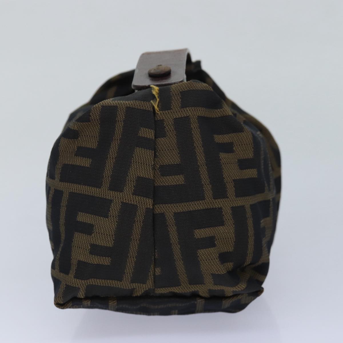 FENDI Zucca Canvas hand Pouch Brownfm3631