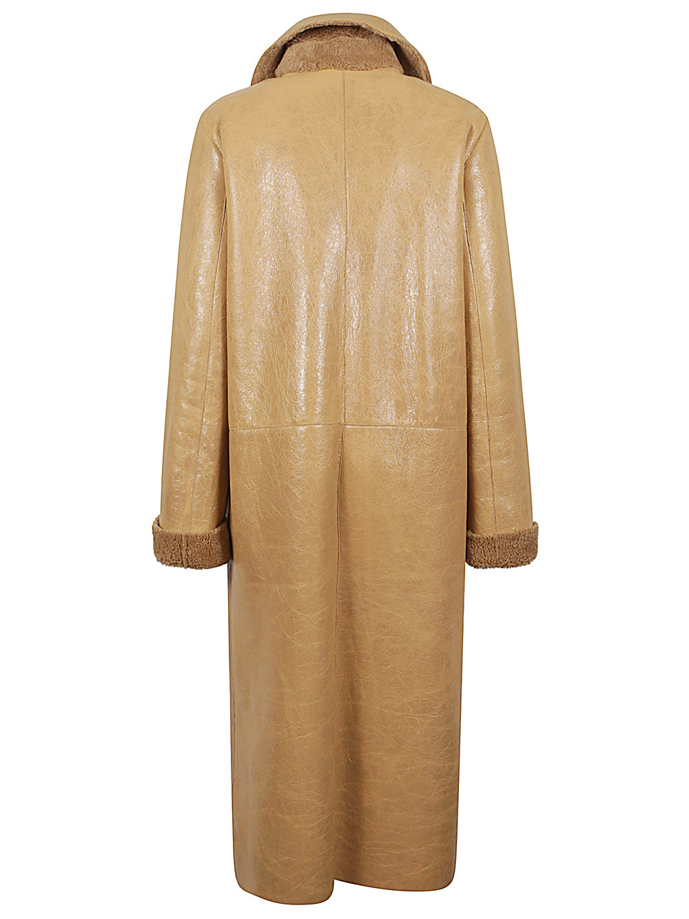 FENDI Stylish Long Cut Leather Jacket for Women