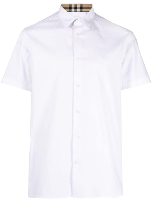Burberry Men Ekd Logo Cotton Shirt