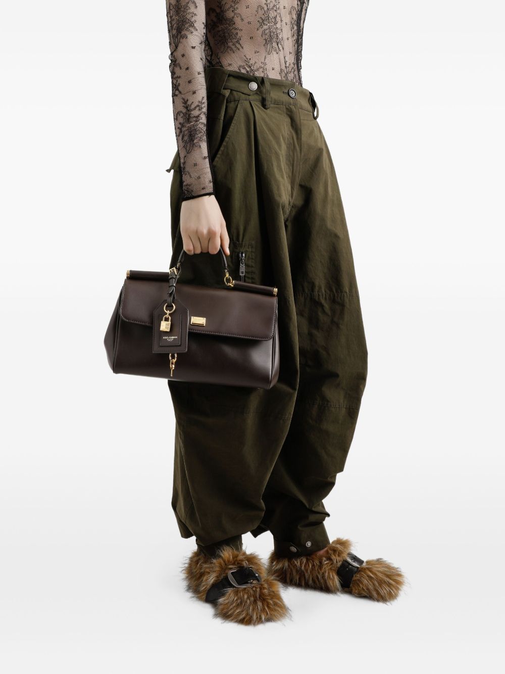 Dolce & Gabbana Women Sicily Soft Leather Handbag