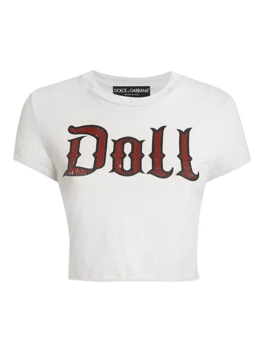 Dolce & Gabbana Women Printed Cotton T-Shirt