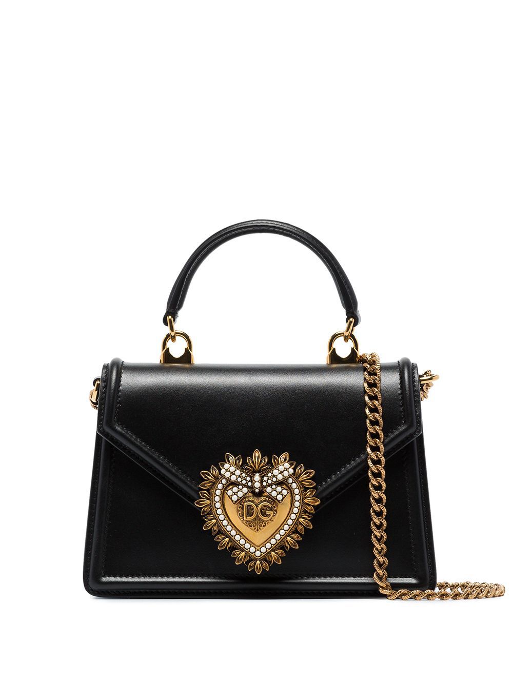 Dolce & Gabbana Women Devotion Small Leather Handbag
