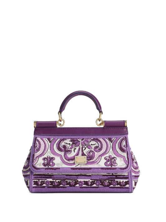 Dolce & Gabbana Women Sicily Small Leather Handbag