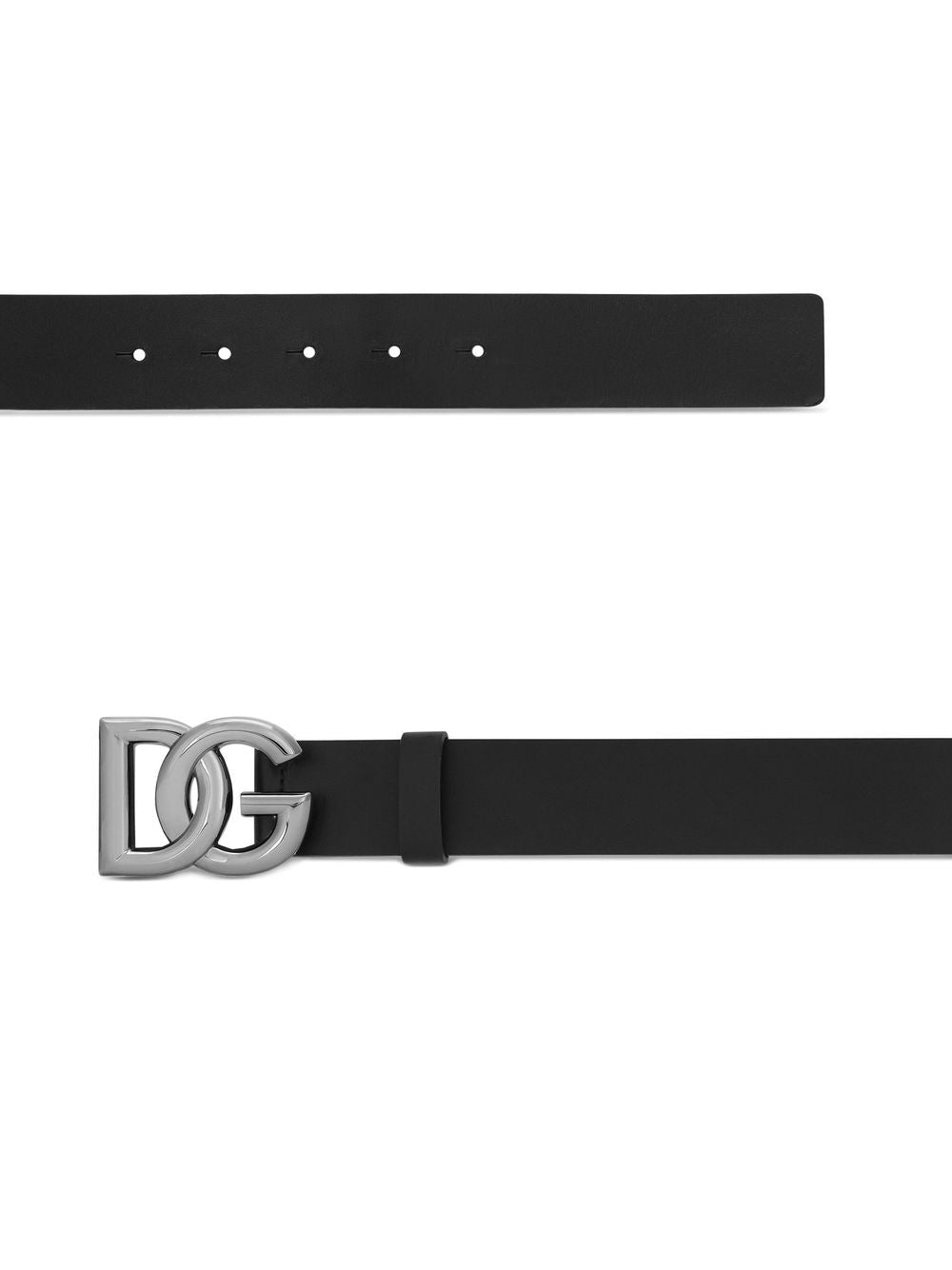 Dolce & Gabbana Men Dg Logo Leather Belt