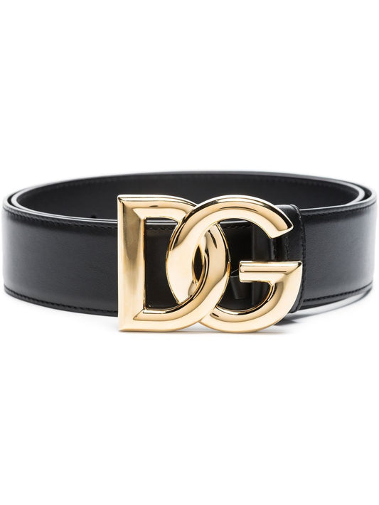 Dolce & Gabbana Women Dg Logo Leather Belt