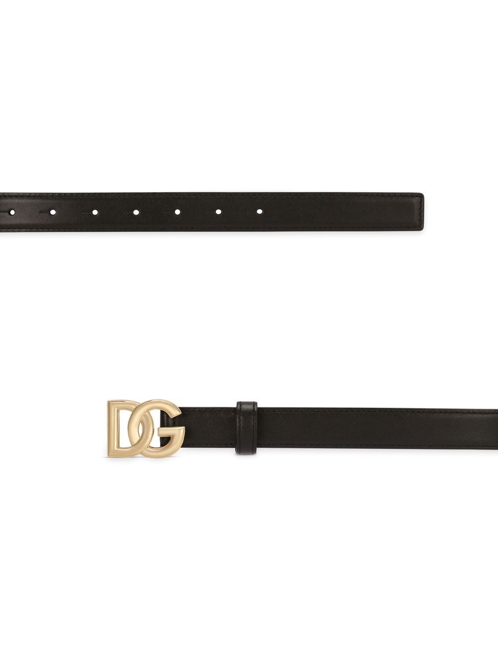 Dolce & Gabbana Women Dg Logo Leather Belt