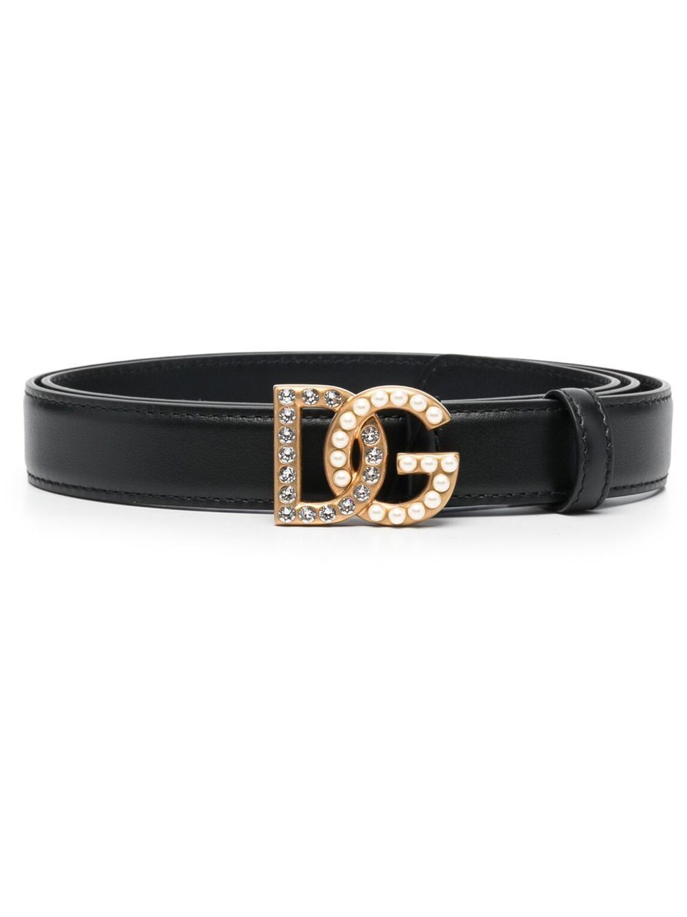 Dolce & Gabbana Women Dg Logo Leather Belt