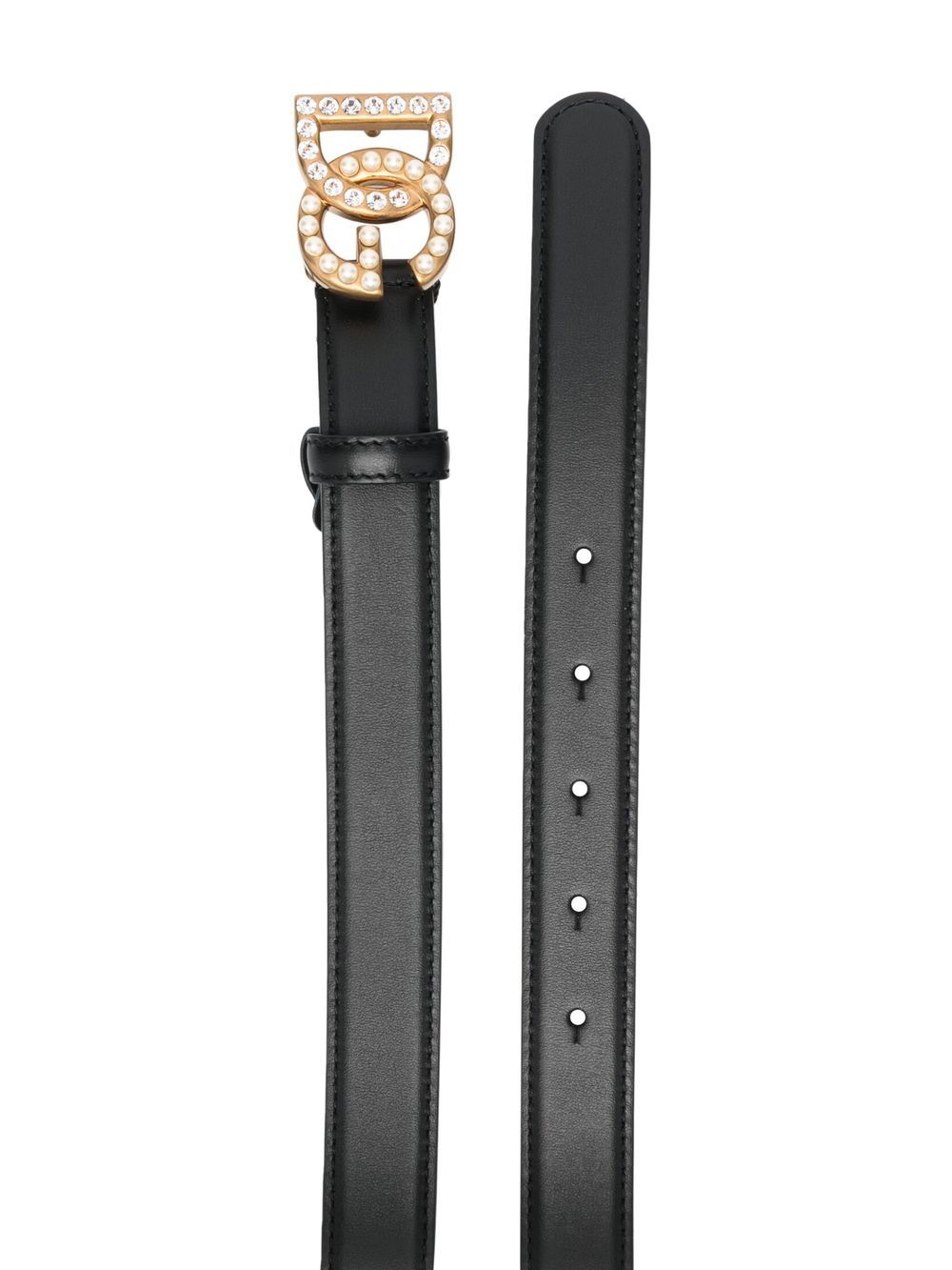 Dolce & Gabbana Women Dg Logo Leather Belt