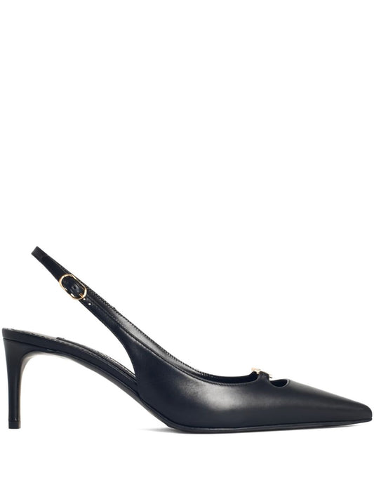 Dolce & Gabbana Women Leather Slingback Pumps