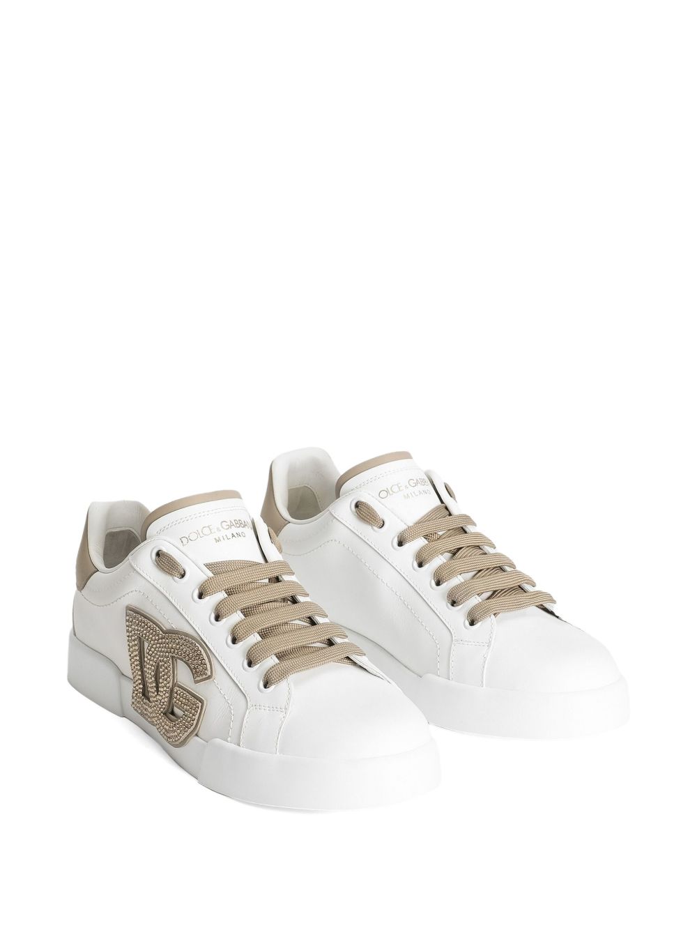 Dolce & Gabbana Women Portofino Leather Sneakers