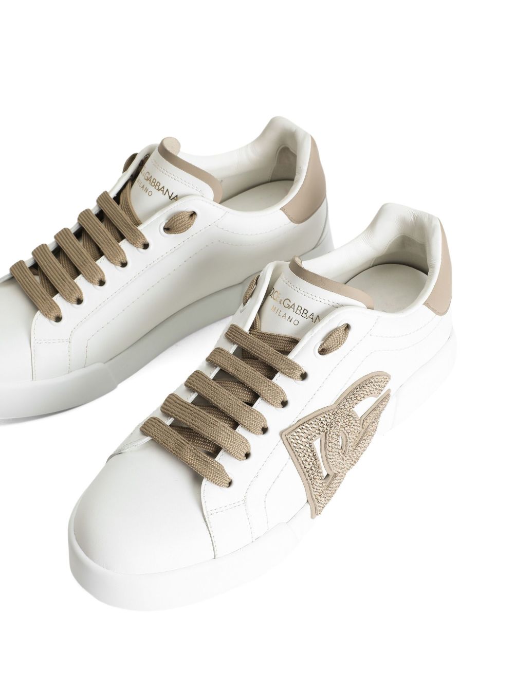 Dolce & Gabbana Women Portofino Leather Sneakers