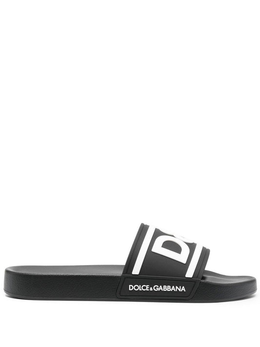 Dolce & Gabbana Men Dg Logo Pool Slides