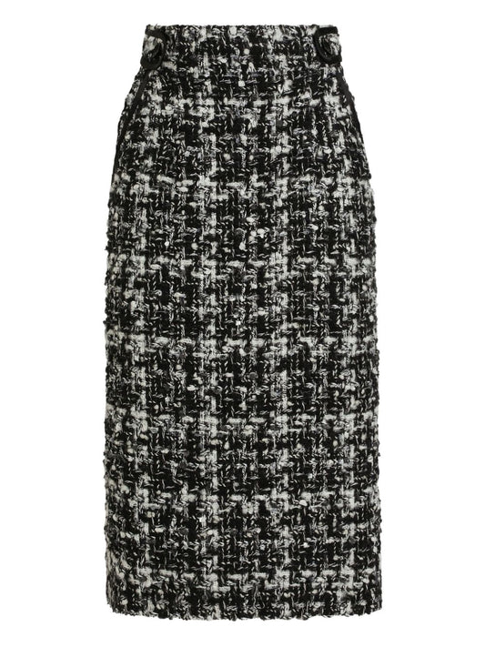 Dolce & Gabbana Women Wool Blend Midi Skirt