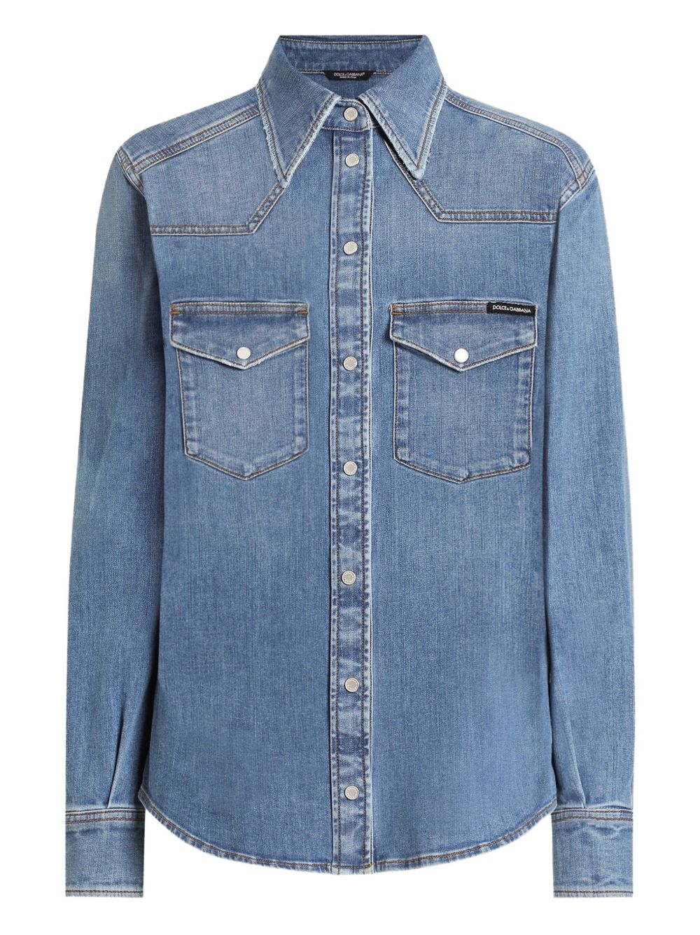 Dolce & Gabbana Women Denim Cotton Shirt