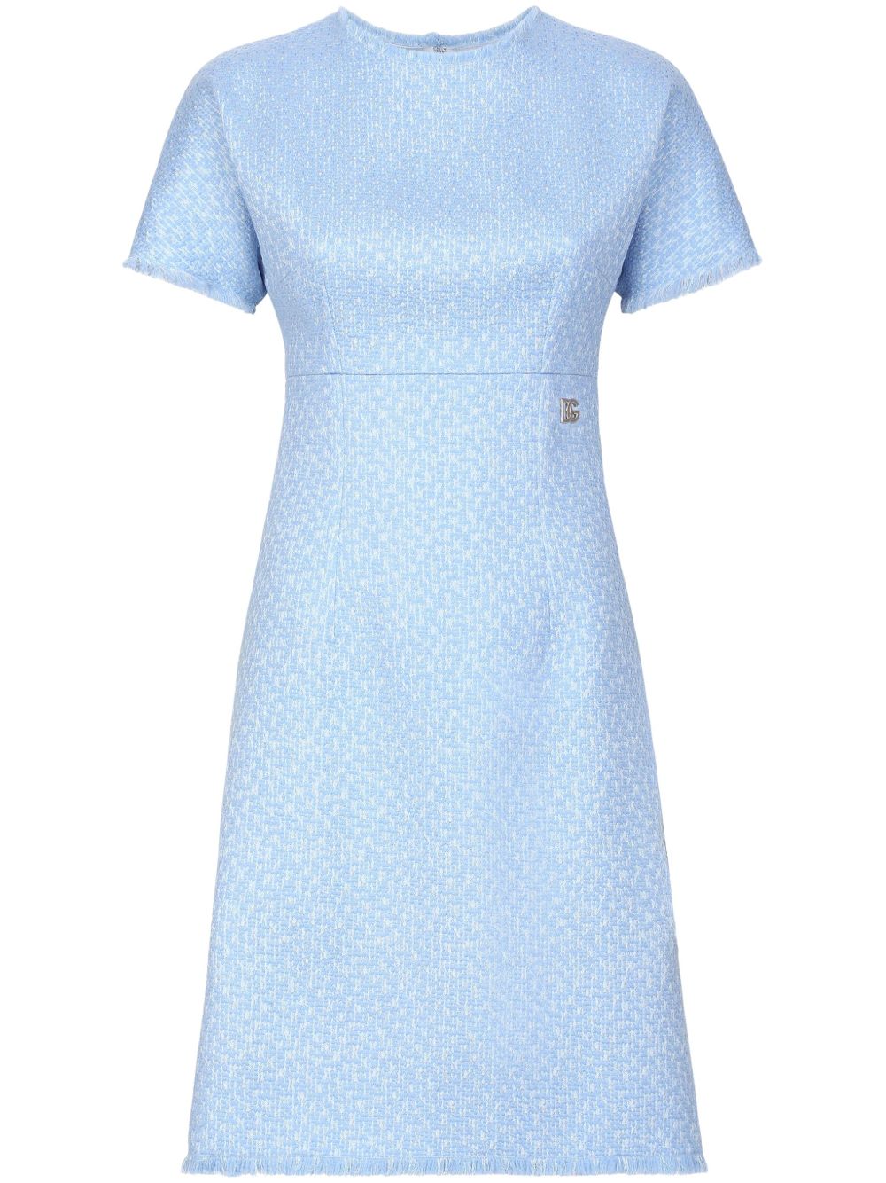Dolce & Gabbana Women Rachel Tweed Dress With Dg Logo