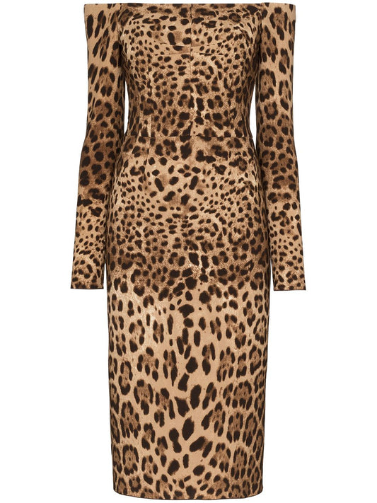 Dolce & Gabbana Women Leopard Printed Dress
