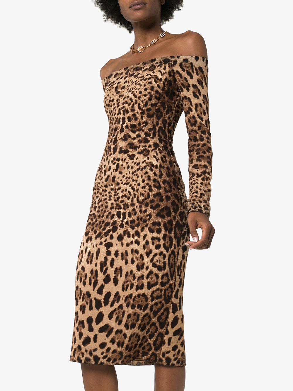 Dolce & Gabbana Women Leopard Printed Dress