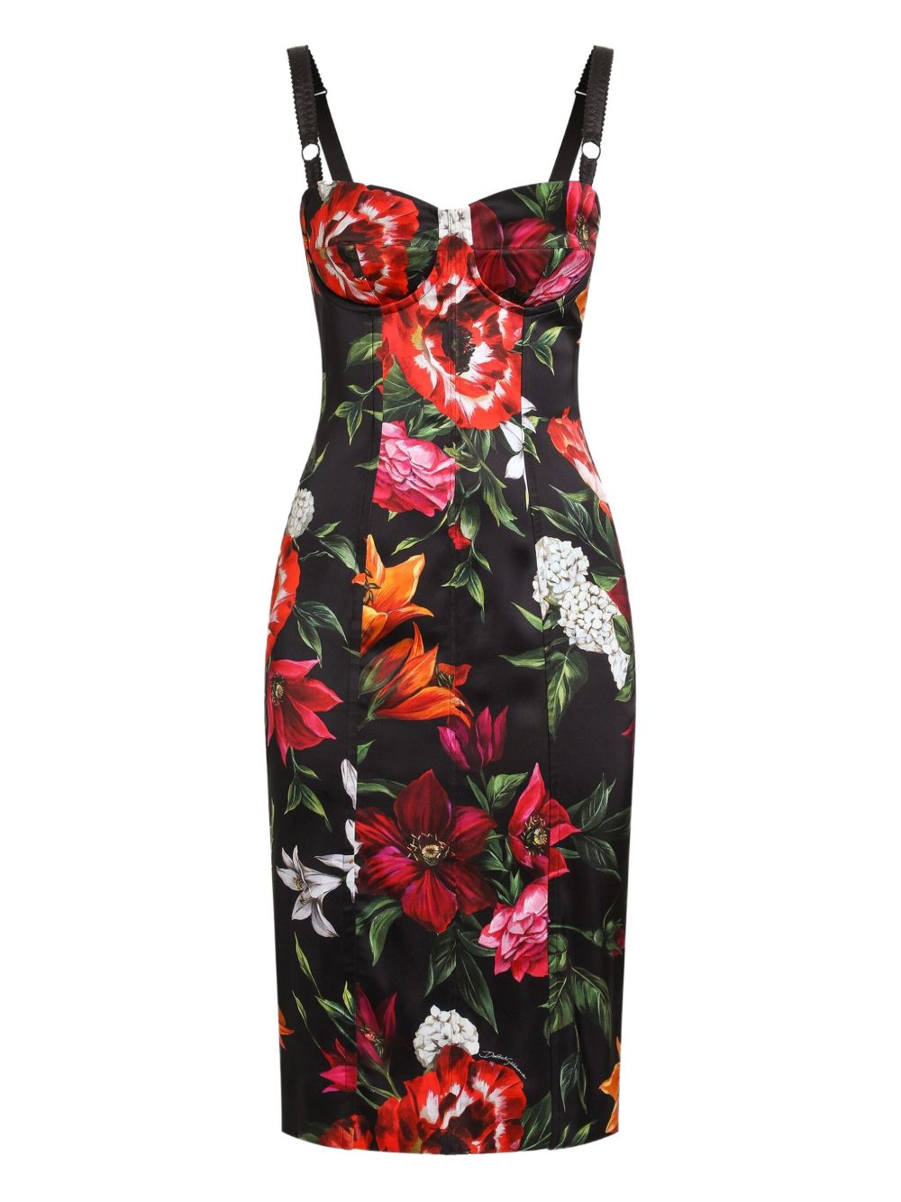 Dolce & Gabbana Women Satin Printed Dress