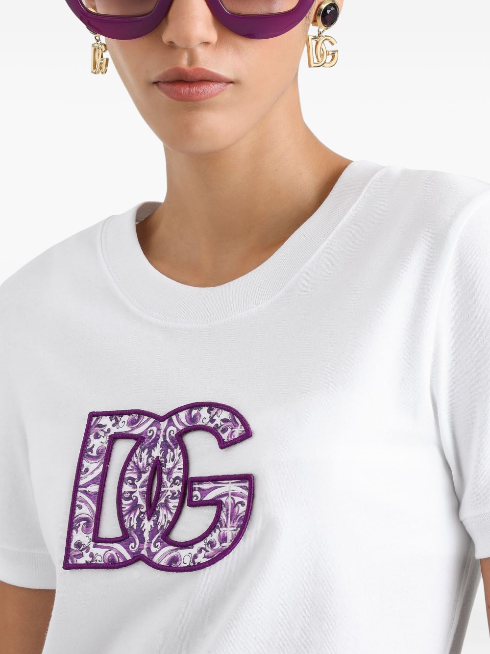 Dolce & Gabbana Women Logo Cotton T-Shirt