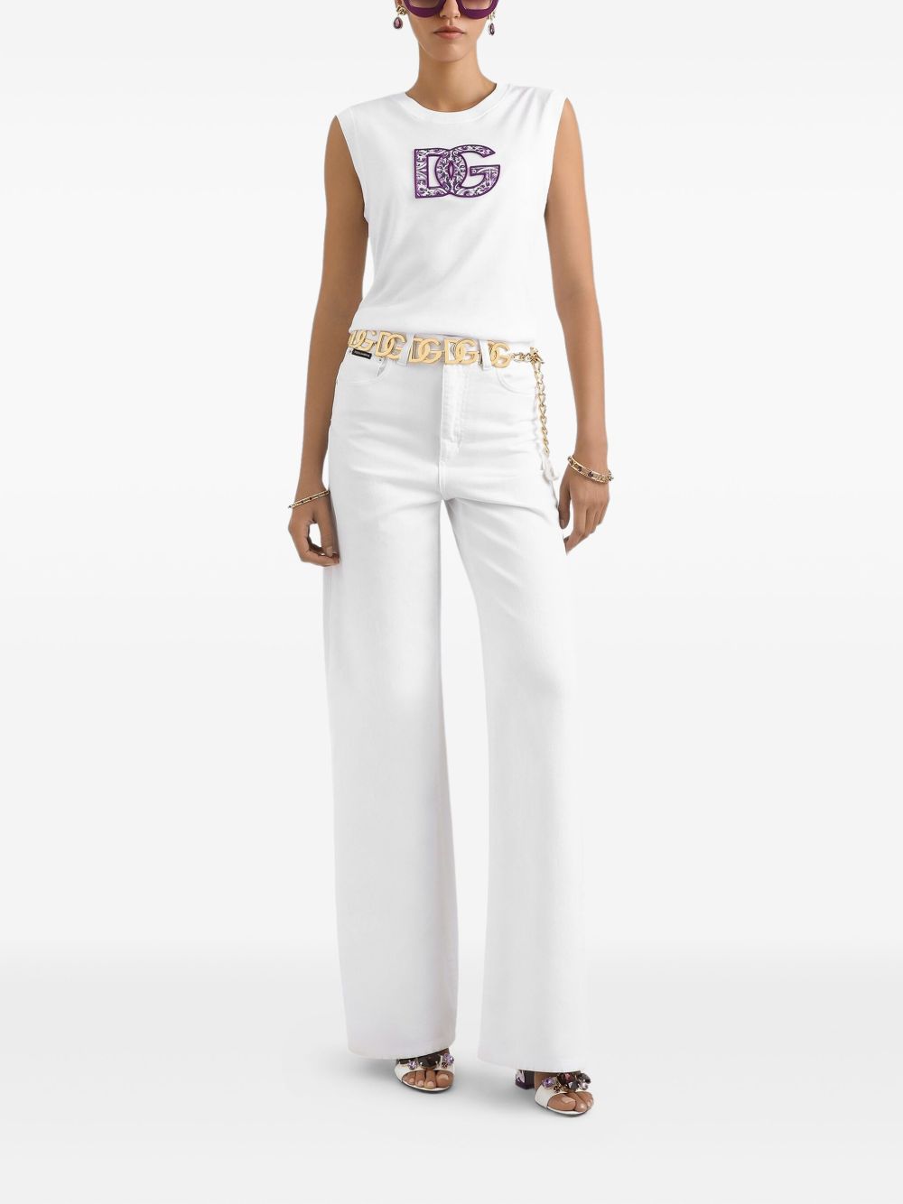 Dolce & Gabbana Women Logo Cotton T-Shirt