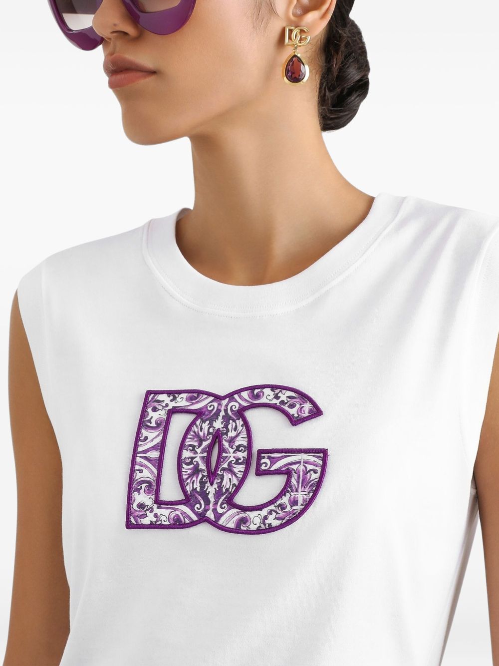 Dolce & Gabbana Women Logo Cotton T-Shirt