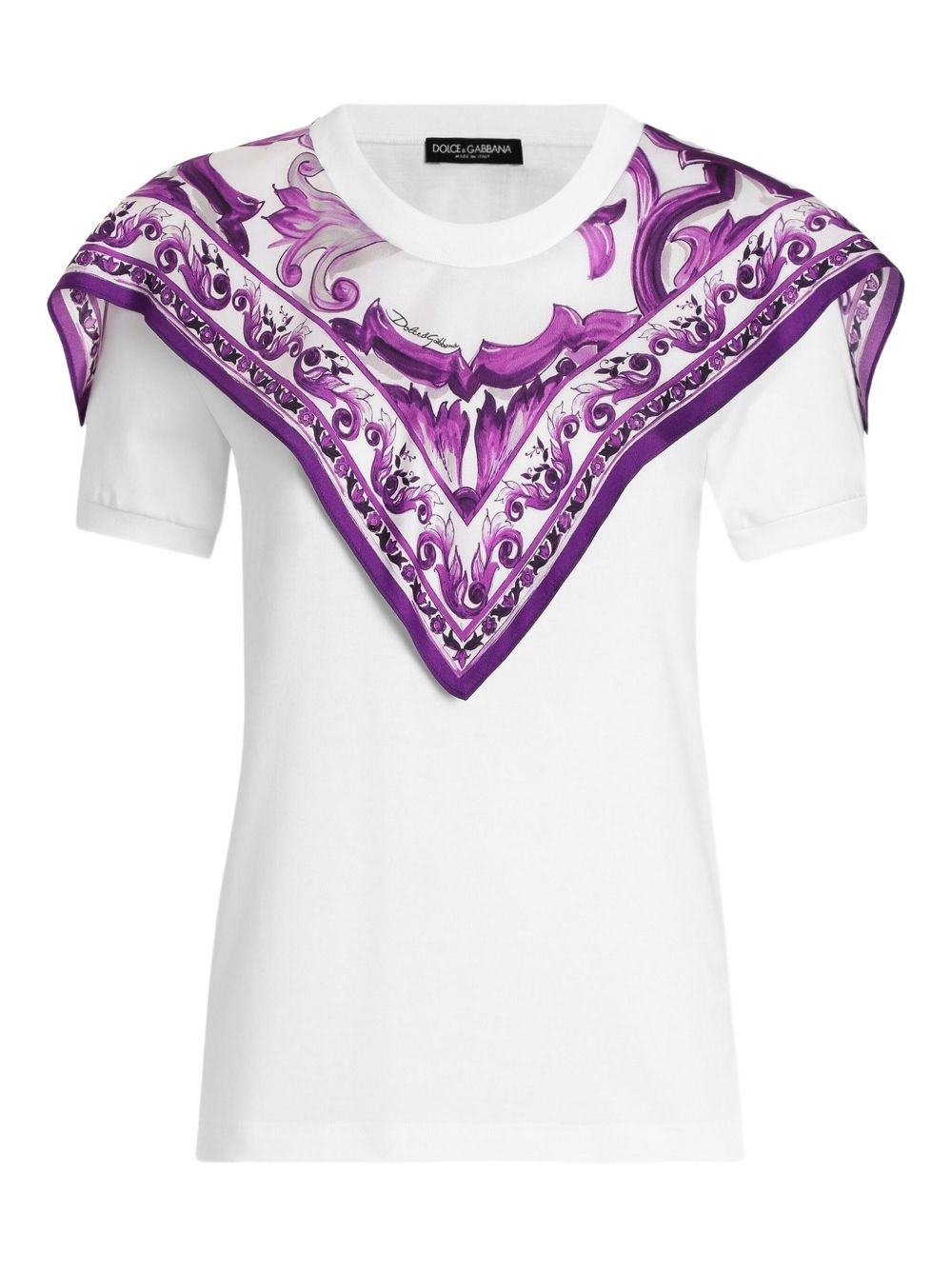 Dolce & Gabbana Women T-Shirt With Scarf