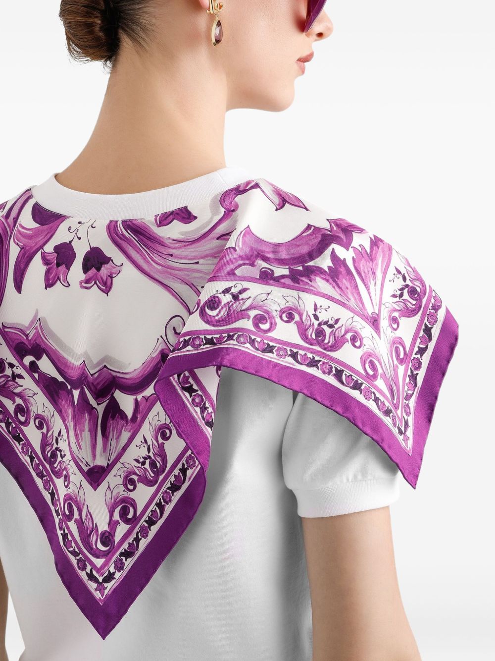 Dolce & Gabbana Women T-Shirt With Scarf