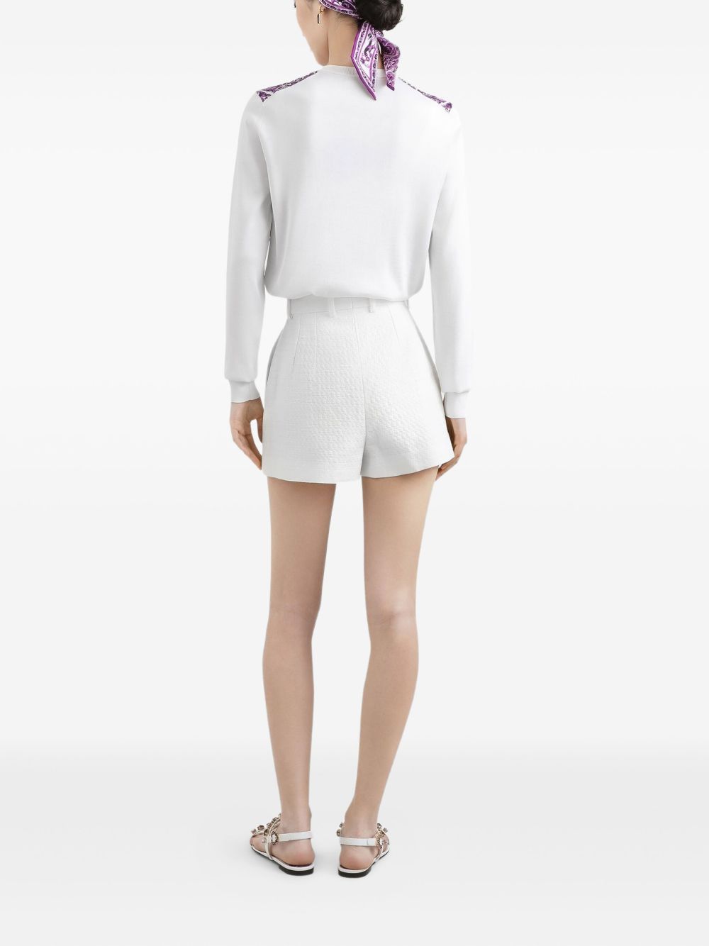 Dolce & Gabbana Women Maiolica Print Silk Cardigan