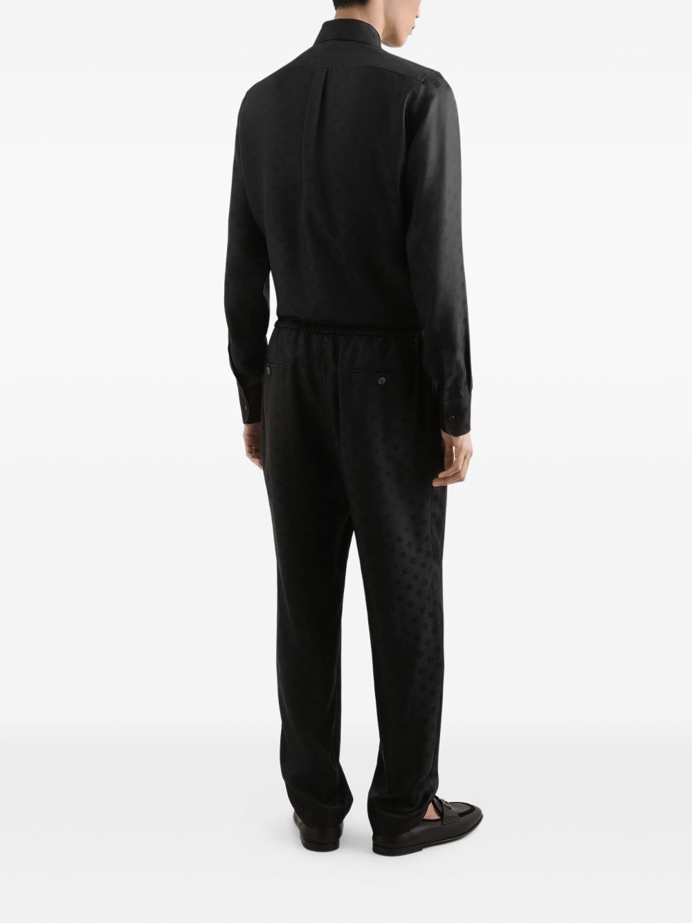 Dolce & Gabbana Men Jacquard Silk Shirt