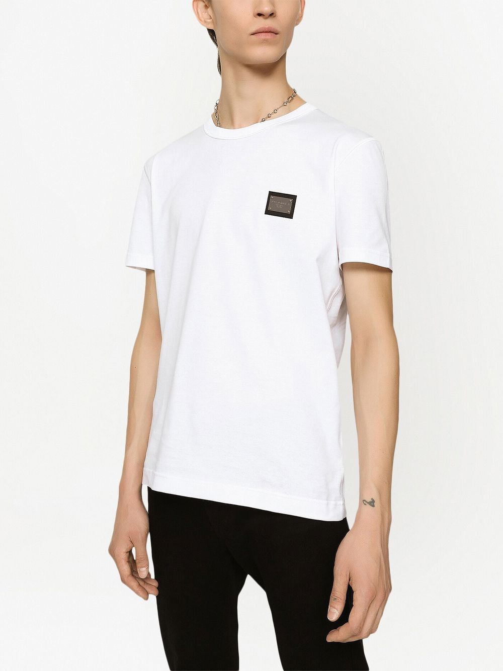 Dolce & Gabbana Men Logo Cotton T-Shirt