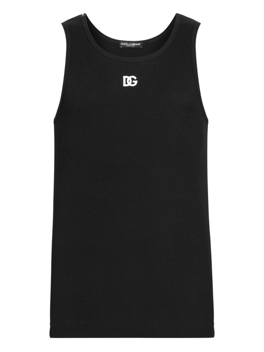 Dolce & Gabbana Men Logo Cotton Tank Top