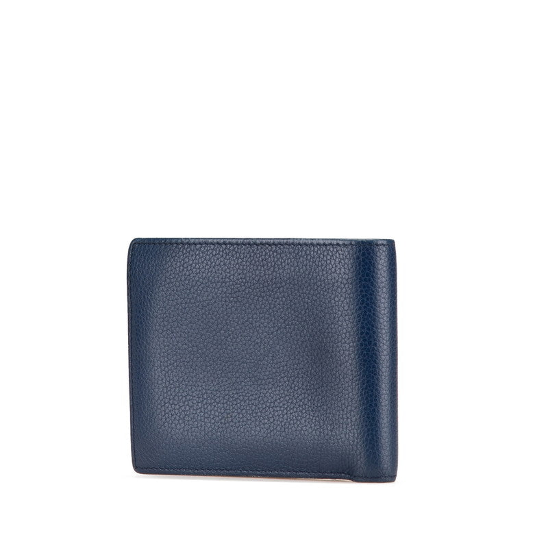 Chanel Leather Coco Mark Bifold Wallet