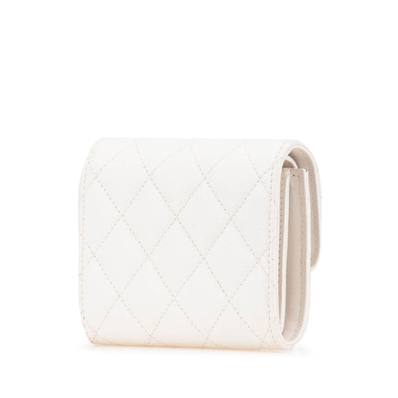 Chanel Caviar Skin Trifold Wallet AP3604