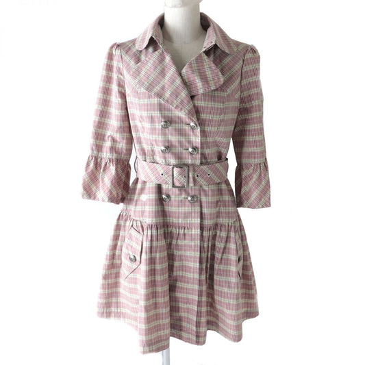 Burberry Blue Label Women's Ruffled Hem Coat 38