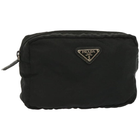 PRADA Pouch Nylon Black  hk1175
