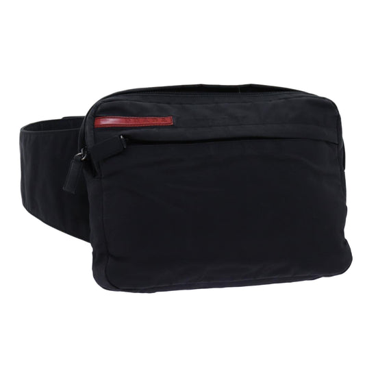 PRADA Sports Waist bag Nylon Black  hk1259