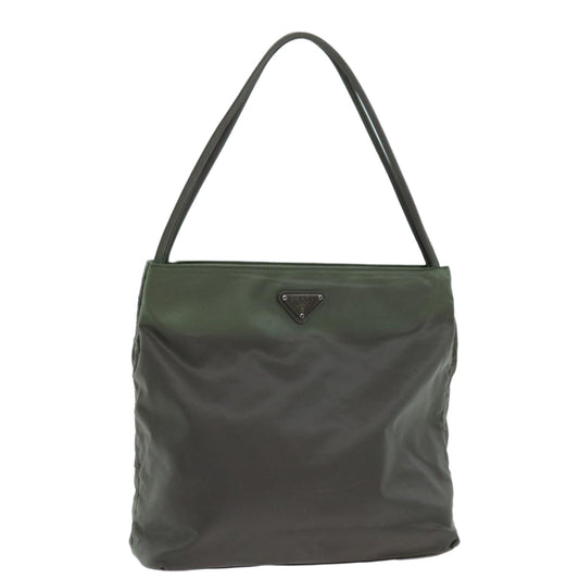 PRADA Hand Bag Nylon Khaki  hk1260