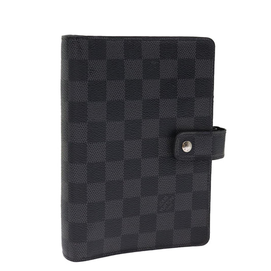 LOUIS VUITTON Damier Graphite Agenda MM Day Planner Cover R20242 LV hk1284