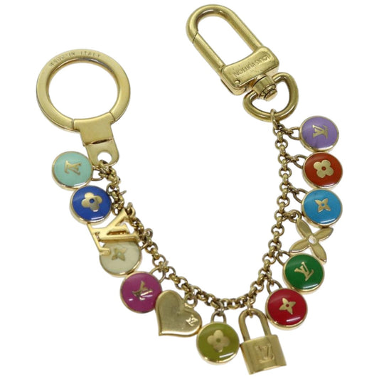 LOUIS VUITTON Monogram Porte Cles Chainne Pastilles Charm M66172 LV hk1288