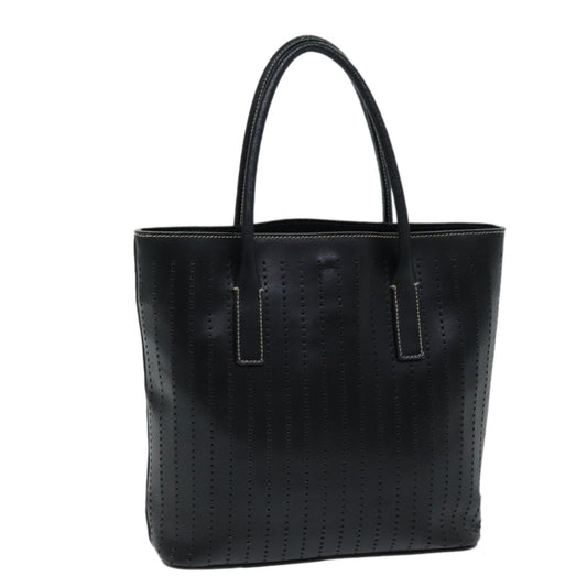 PRADA Hand Bag Leather Black  hk1316