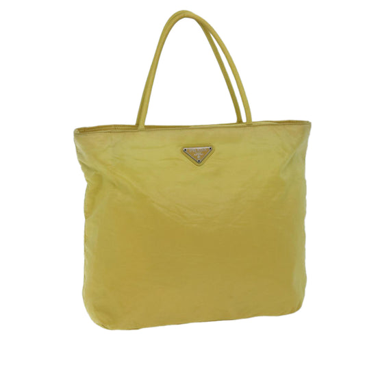 PRADA Hand Bag Nylon Yellow  hk1317