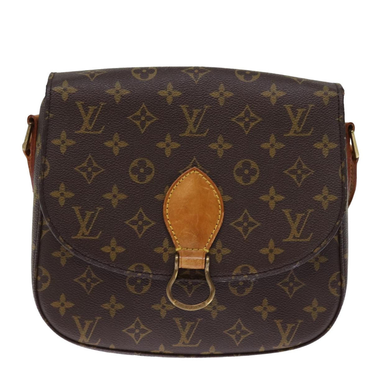 LOUIS VUITTON Monogram Saint Cloud GM Shoulder Bag M51242 LV hk1336