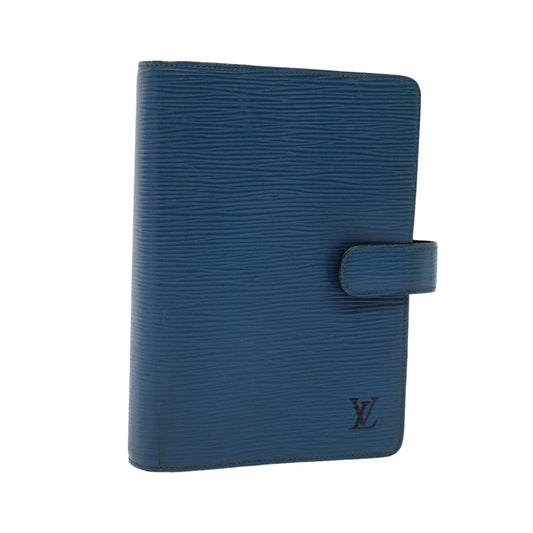 LOUIS VUITTON Epi Agenda MM Day Planner Cover Blue R20055 LV hk1395