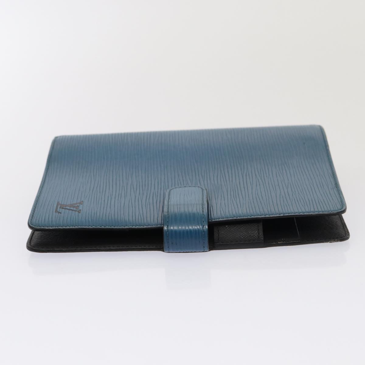 LOUIS VUITTON Epi Agenda MM Day Planner Cover Blue R20055 LV hk1395