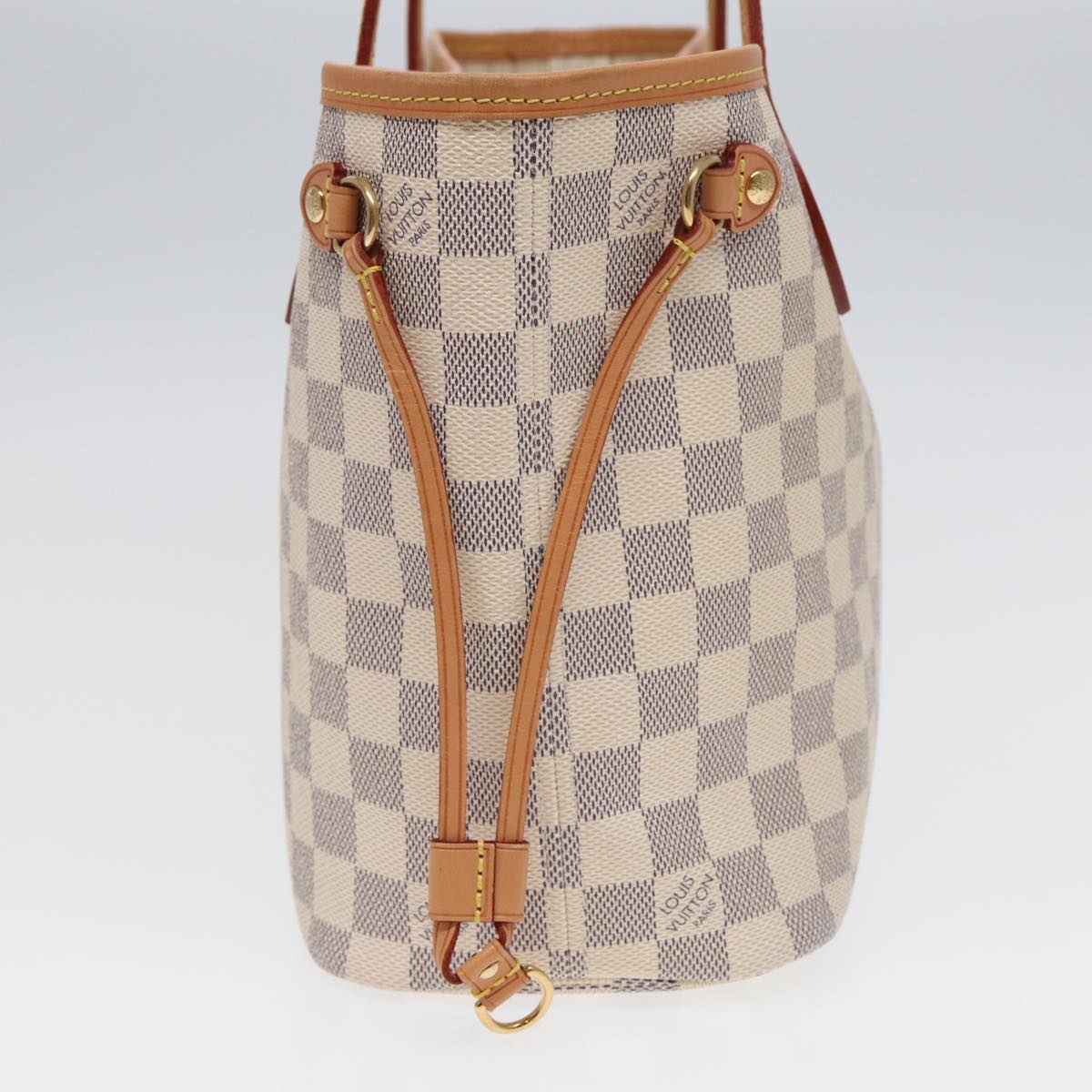 LOUIS VUITTON Damier Azur Neverfull PM Tote Bag N41362 LV hk1426A