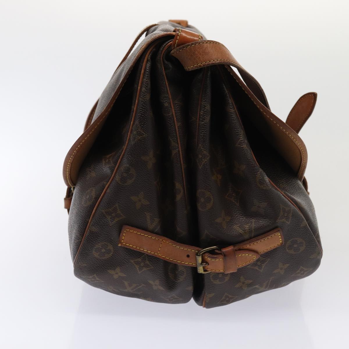 LOUIS VUITTON Monogram Saumur 35 Shoulder Bag M42254 LV hk1445