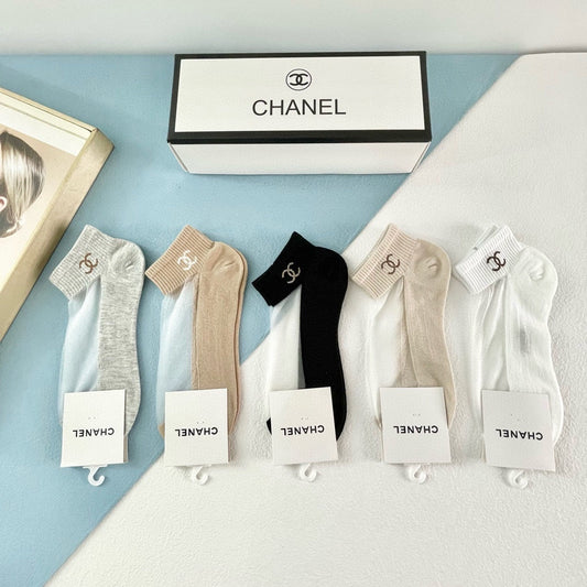 CHANEL ANKLE SOCKS 188252 (1 BOX)